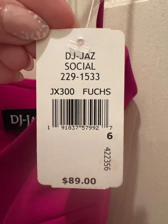 One-Shoulder Ruffle Midi Dress in Fuchsia - Picture 5 of 7